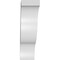 Ekena Millwork 5 1/2-in. W x 16-in. D x 20-in. H Funston Architectural Grade PVC Knee Brace BRCP055X16X20FST - alternate 4